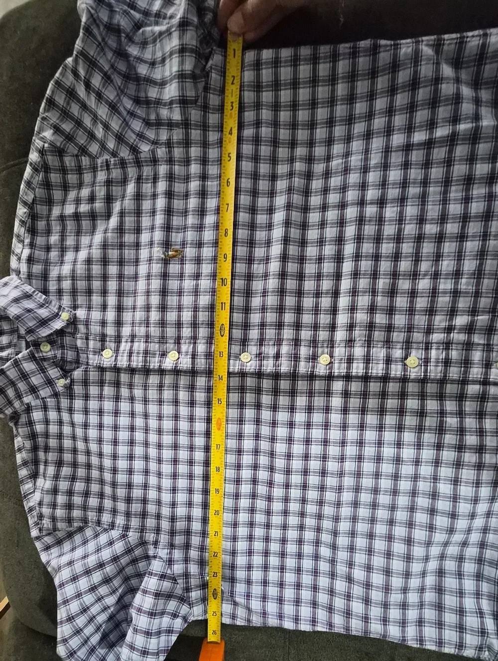 Polo Ralph Lauren Mens Oxford Woven Button Down Short Sleeve Shirt Size L